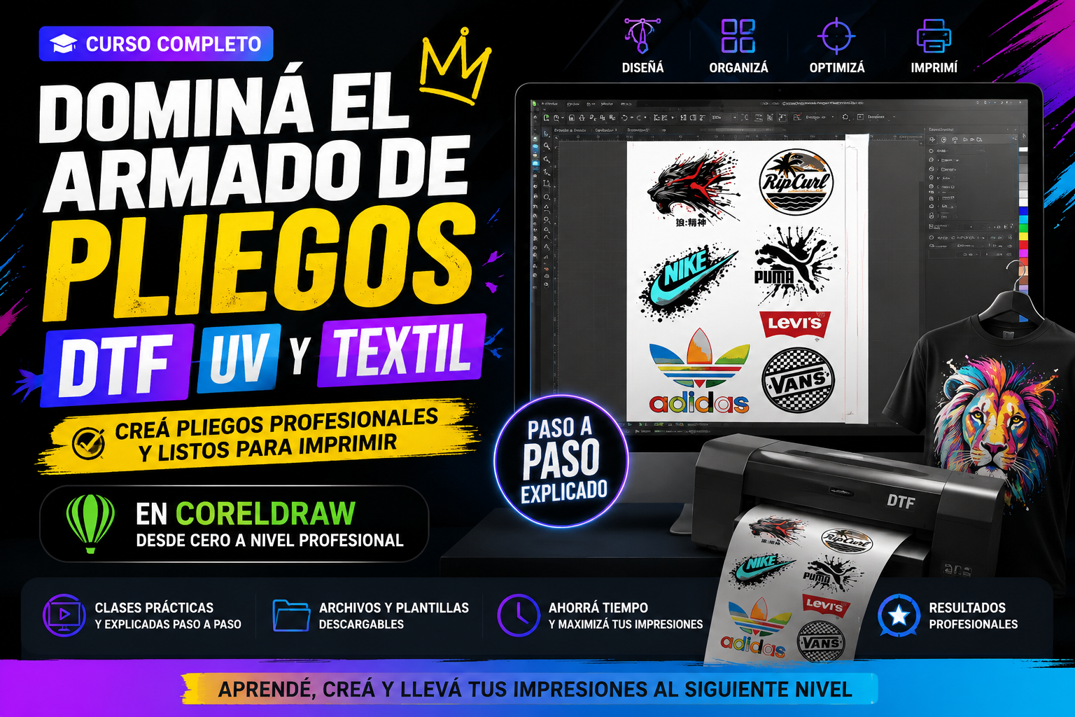Dominá el Armado de Pliegos DTF UV y Textil